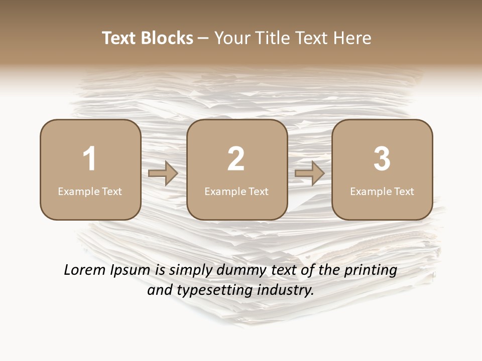 Excess Blank Background PowerPoint Template