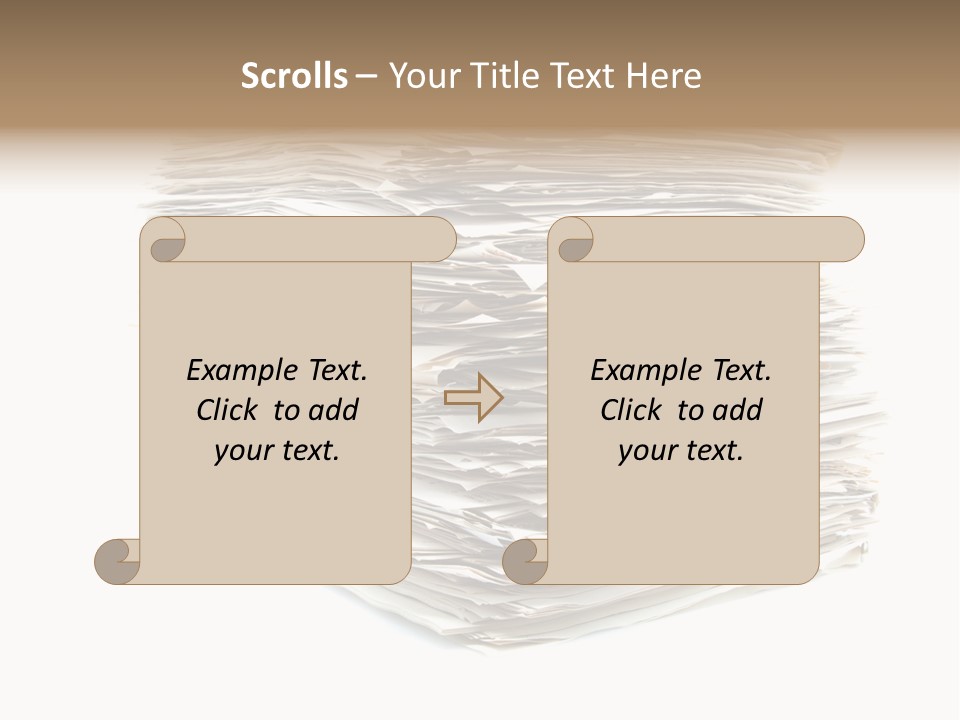 Excess Blank Background PowerPoint Template