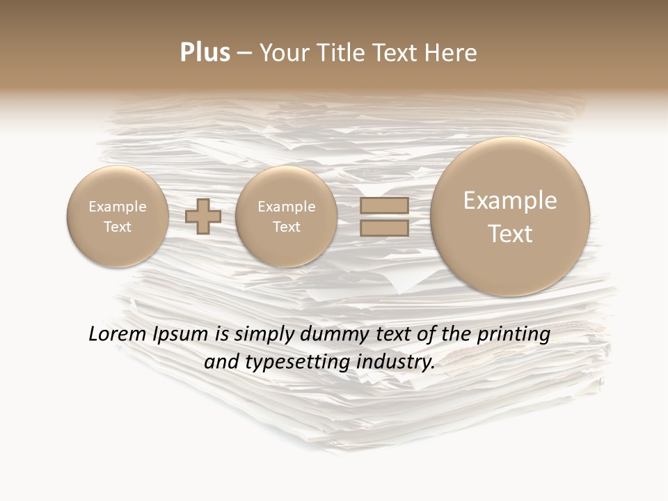 Excess Blank Background PowerPoint Template