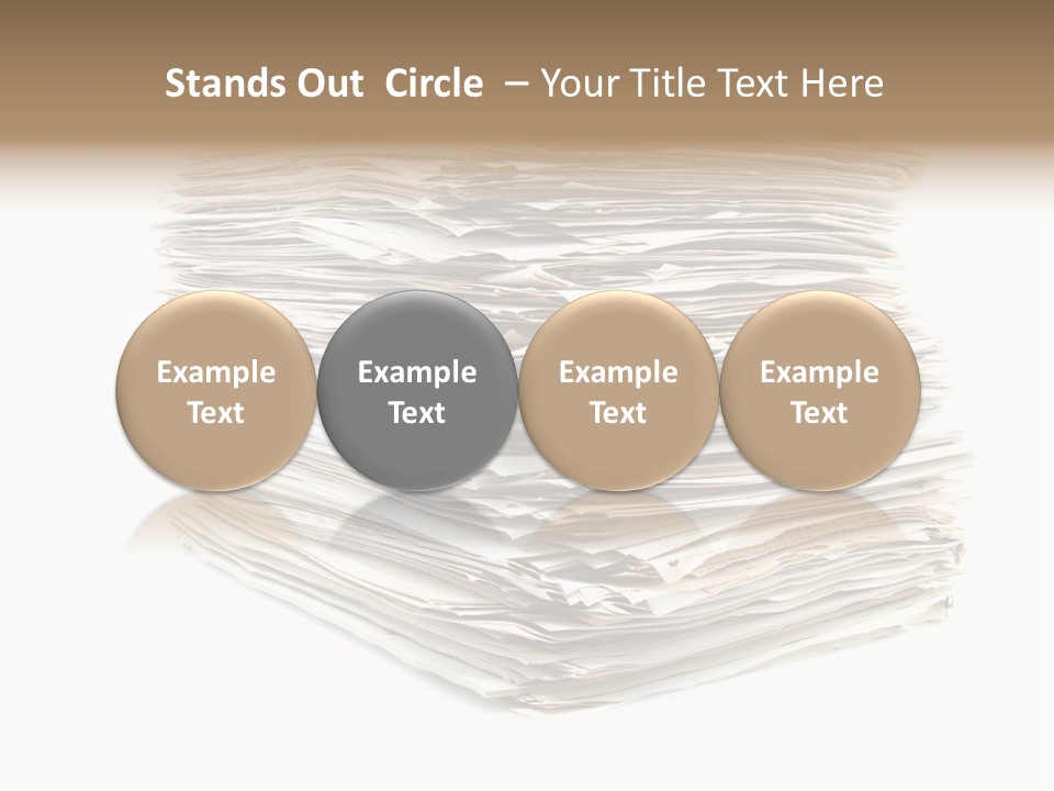 Excess Blank Background PowerPoint Template