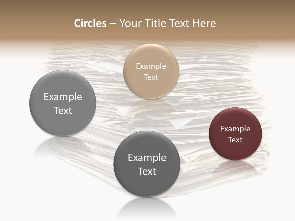 Excess Blank Background PowerPoint Template