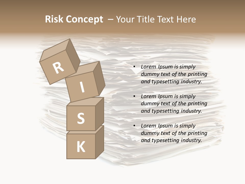 Excess Blank Background PowerPoint Template