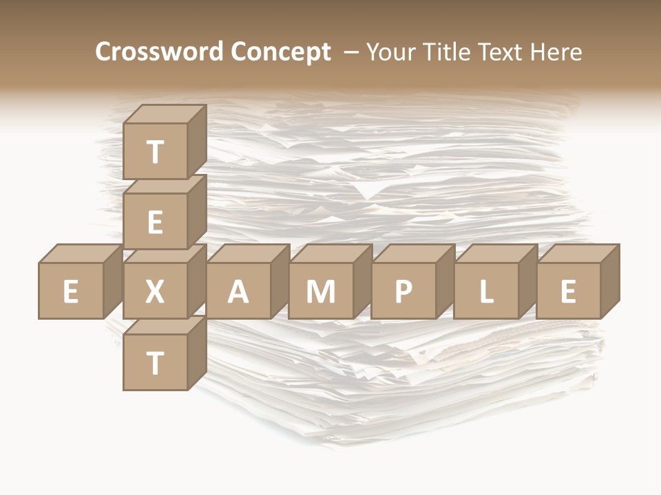 Excess Blank Background PowerPoint Template