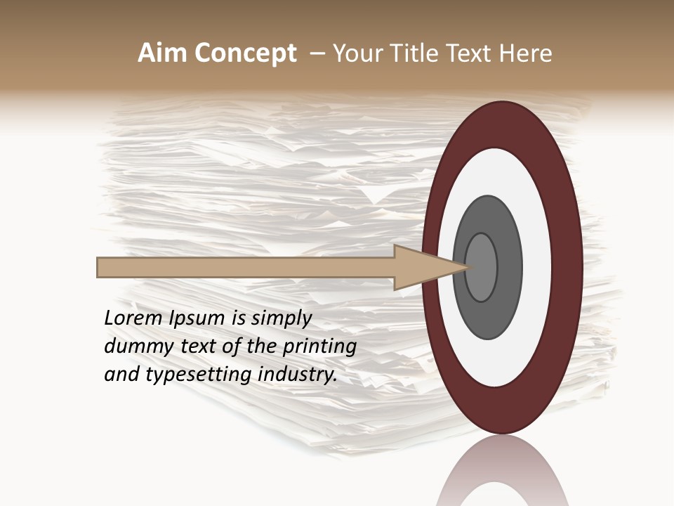 Excess Blank Background PowerPoint Template