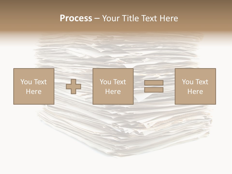 Excess Blank Background PowerPoint Template