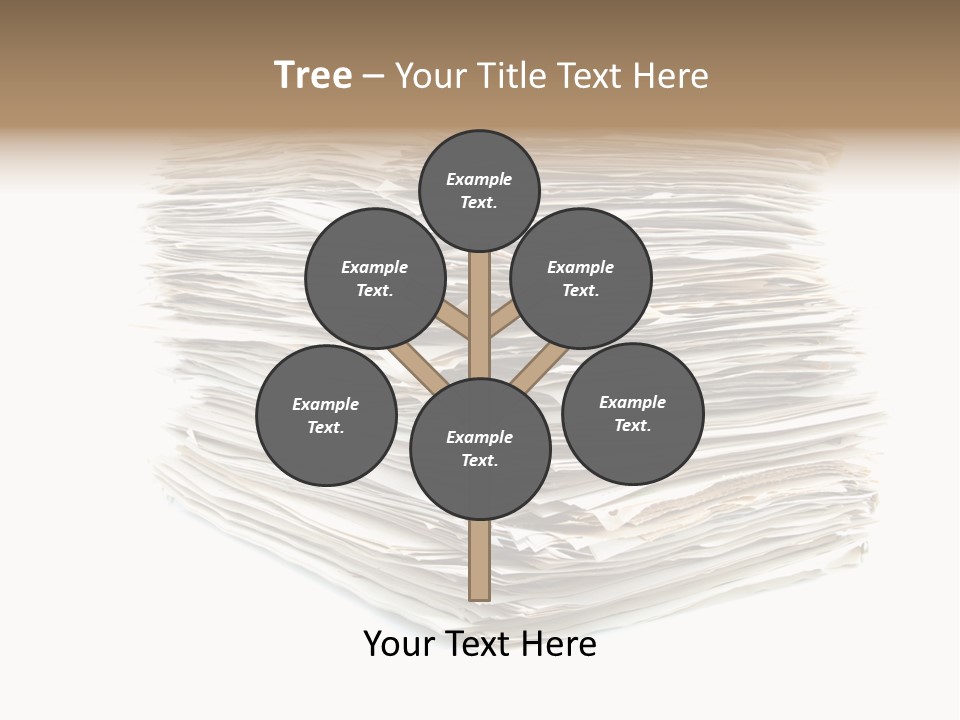 Excess Blank Background PowerPoint Template