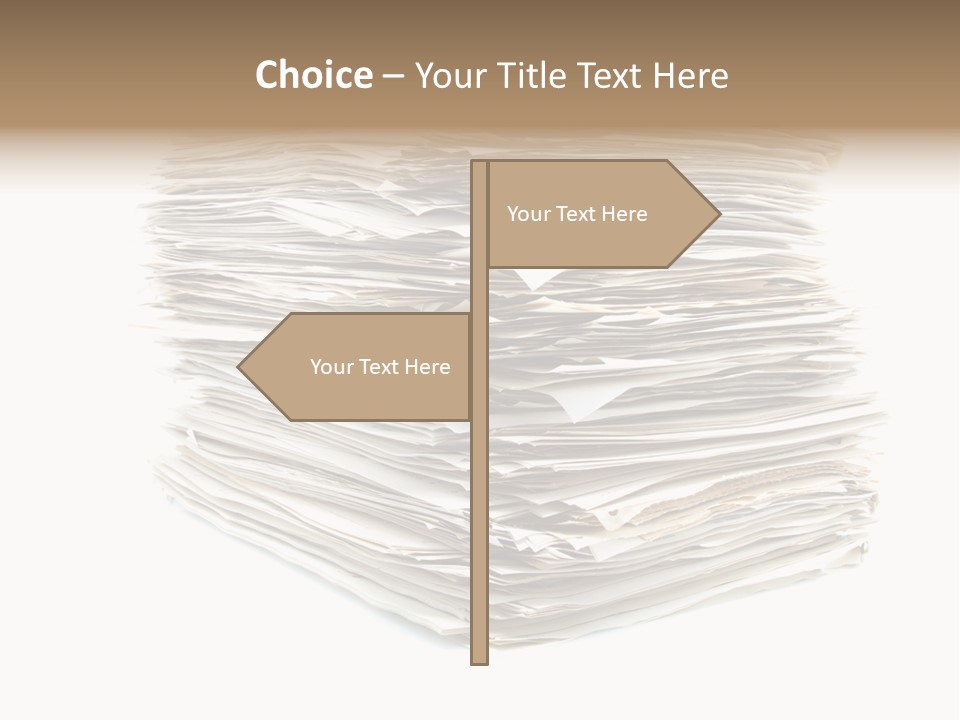 Excess Blank Background PowerPoint Template