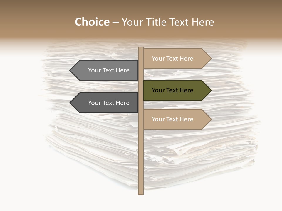 Excess Blank Background PowerPoint Template