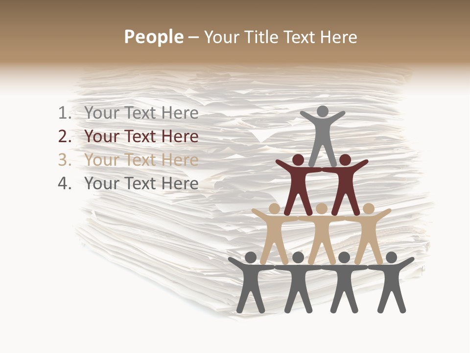 Excess Blank Background PowerPoint Template