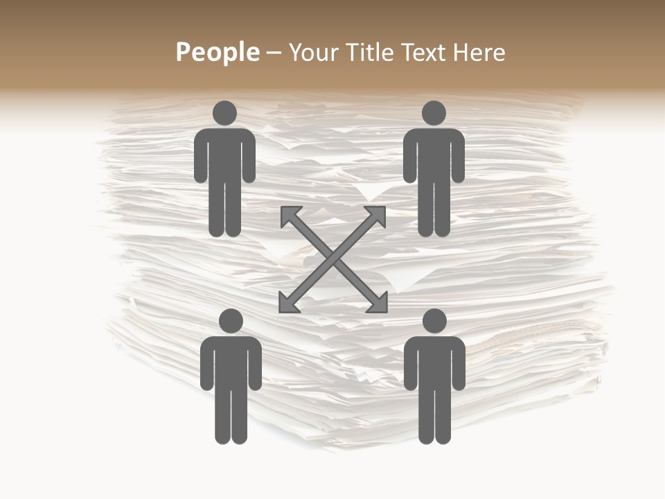 Excess Blank Background PowerPoint Template