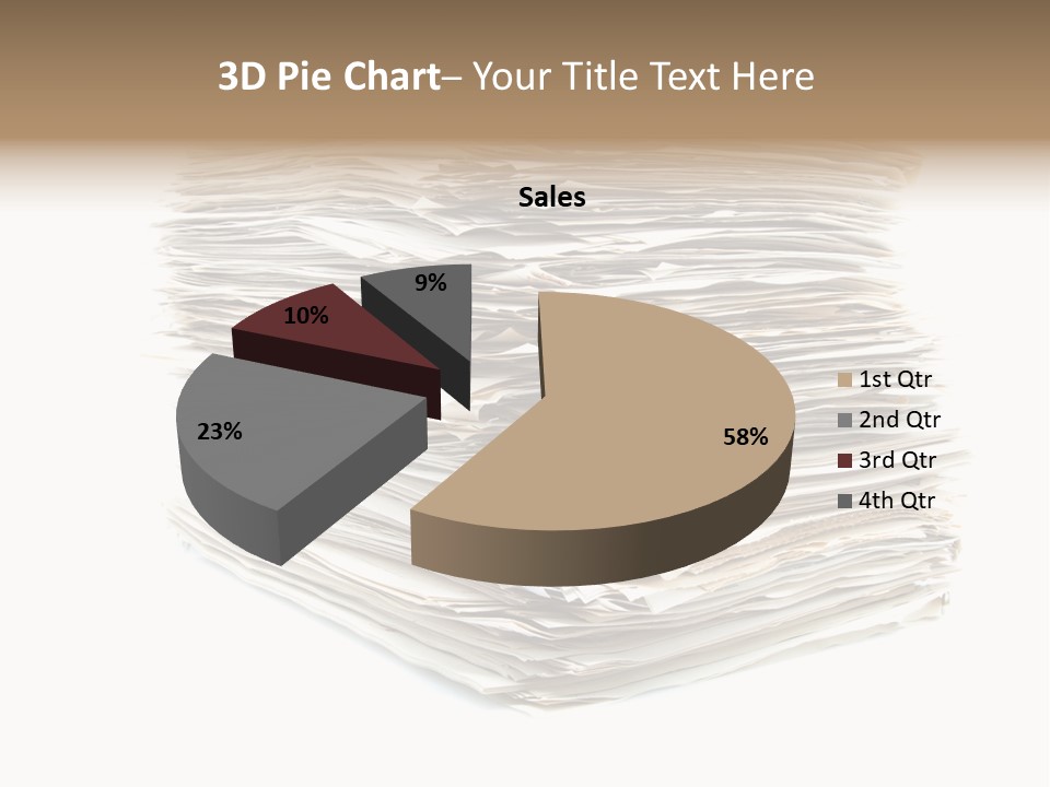Excess Blank Background PowerPoint Template