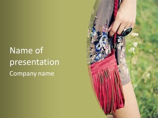 Look Stylish Grass PowerPoint Template