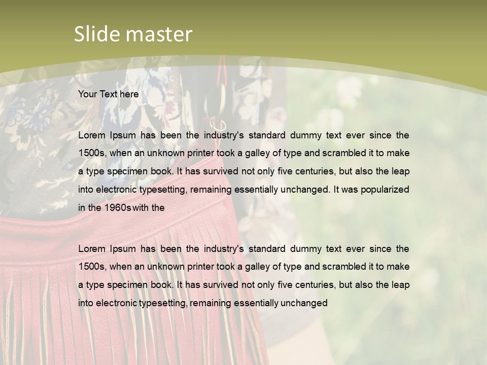 Look Stylish Grass PowerPoint Template