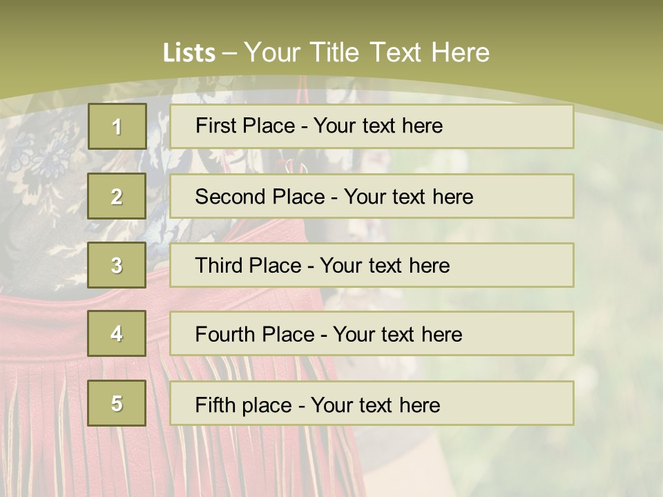 Look Stylish Grass PowerPoint Template