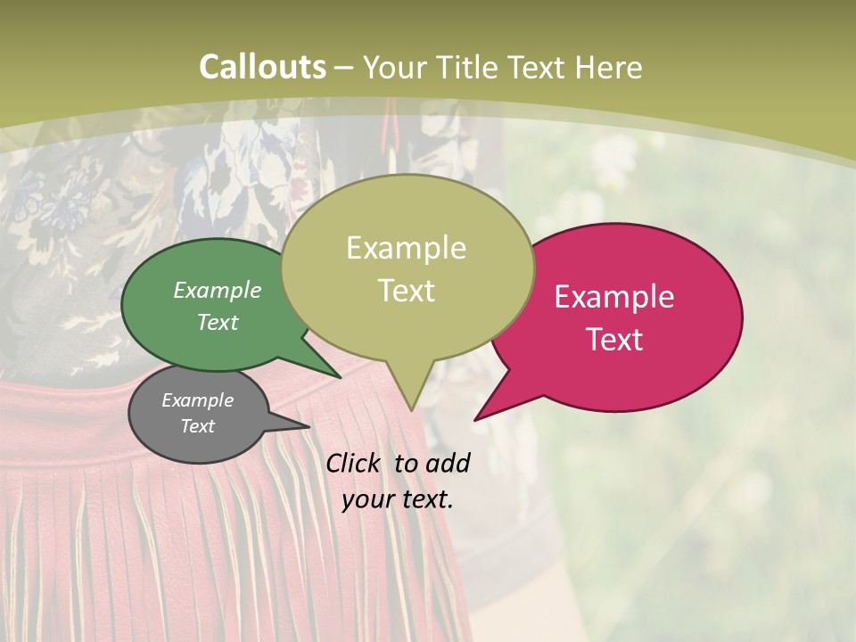 Look Stylish Grass PowerPoint Template