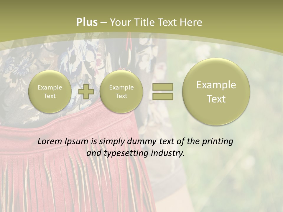 Look Stylish Grass PowerPoint Template