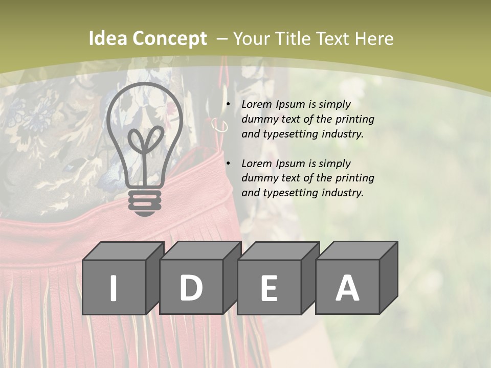 Look Stylish Grass PowerPoint Template