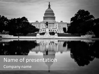 Congress Dome Tree PowerPoint Template