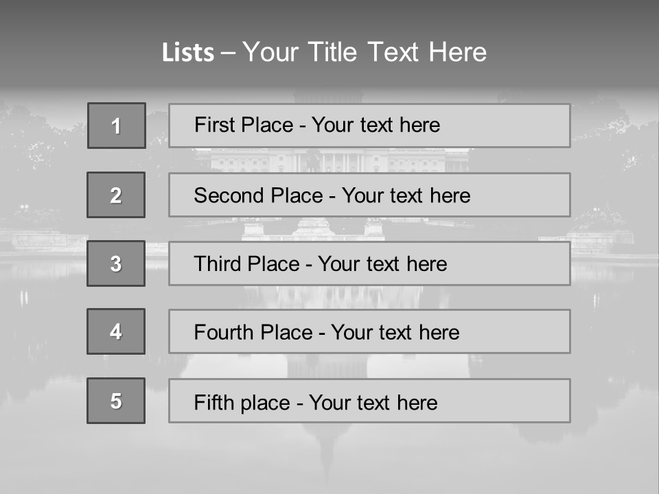 Congress Dome Tree PowerPoint Template