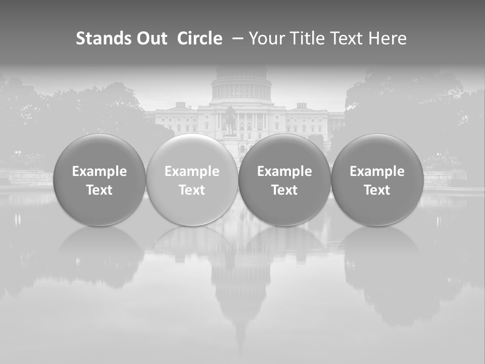 Congress Dome Tree PowerPoint Template