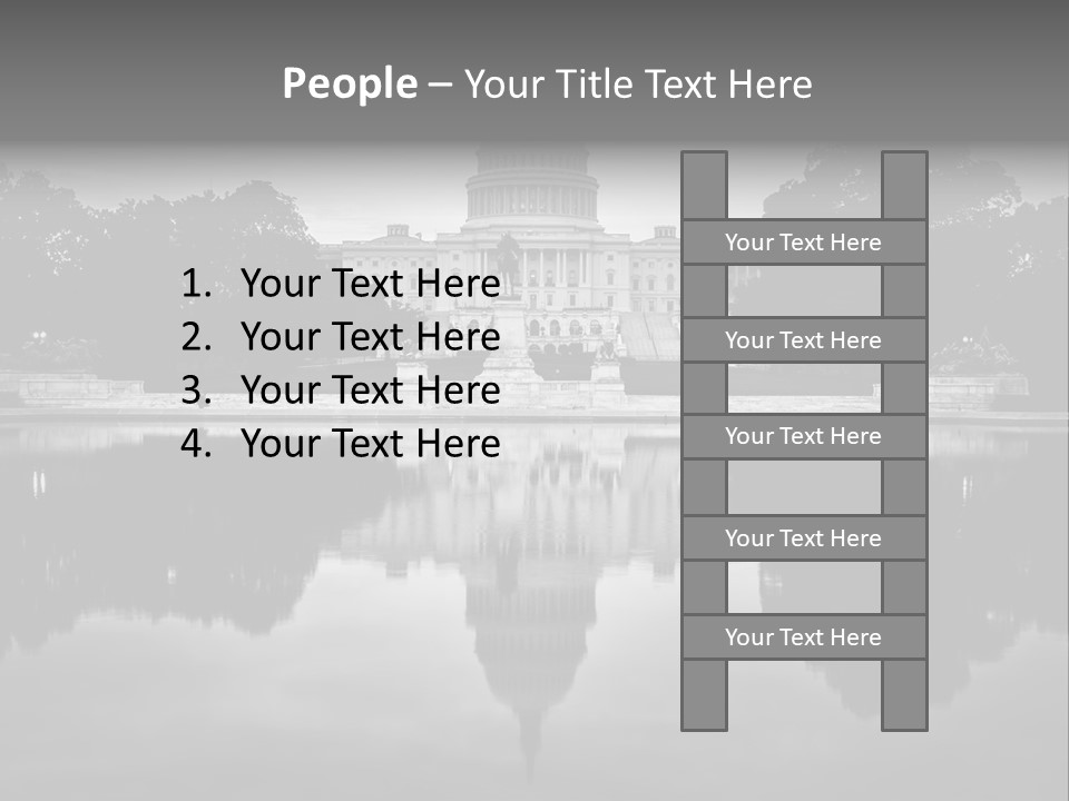 Congress Dome Tree PowerPoint Template