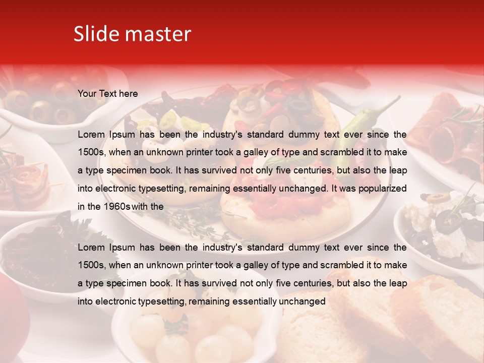 Nobody Party Food Snack PowerPoint Template