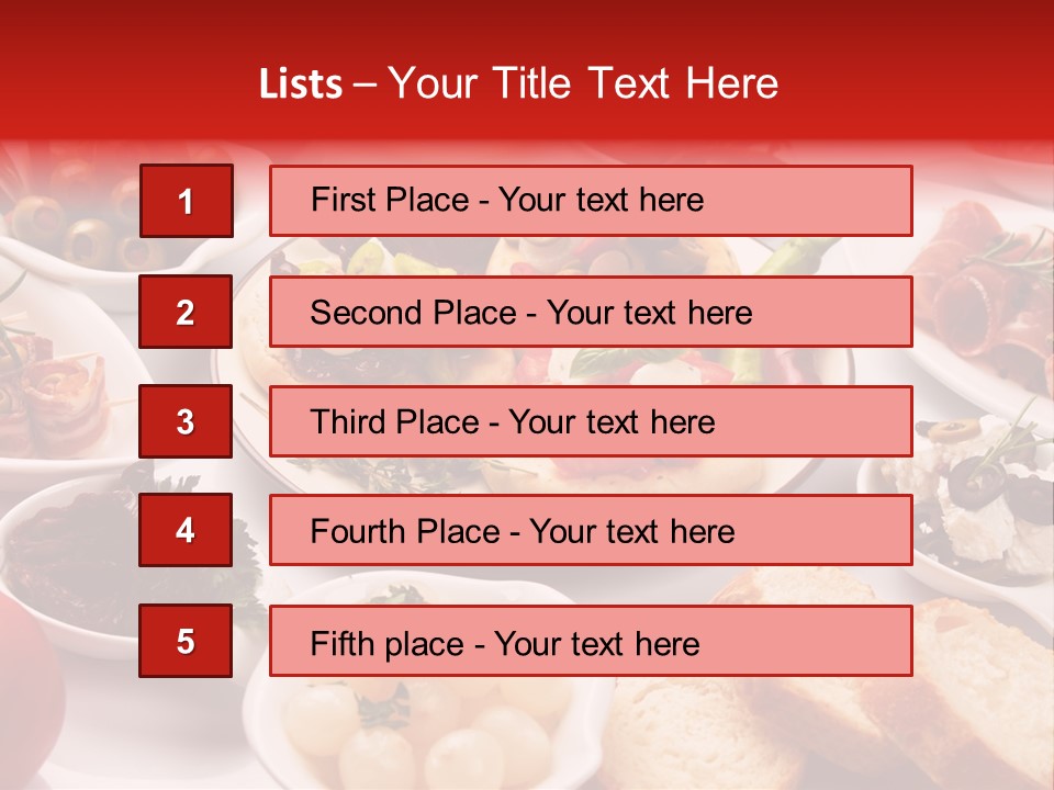 Nobody Party Food Snack PowerPoint Template