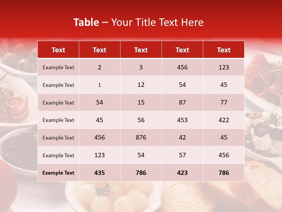 Nobody Party Food Snack PowerPoint Template