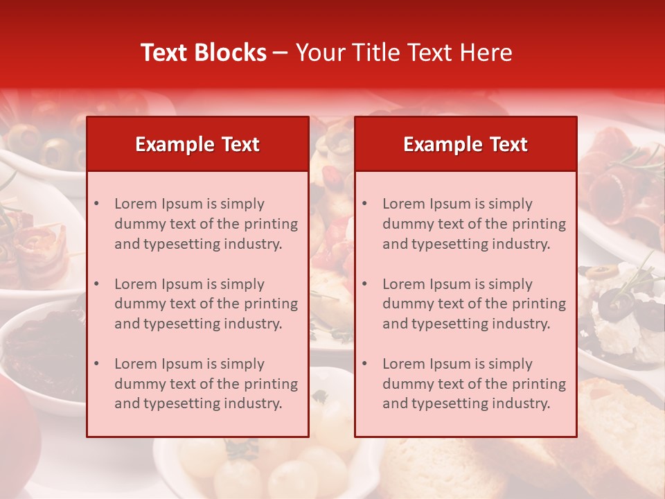 Nobody Party Food Snack PowerPoint Template