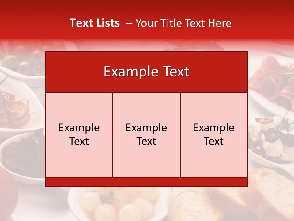 Nobody Party Food Snack PowerPoint Template