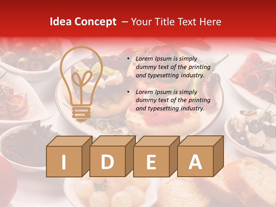 Nobody Party Food Snack PowerPoint Template