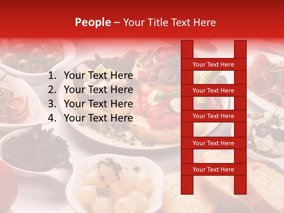 Nobody Party Food Snack PowerPoint Template