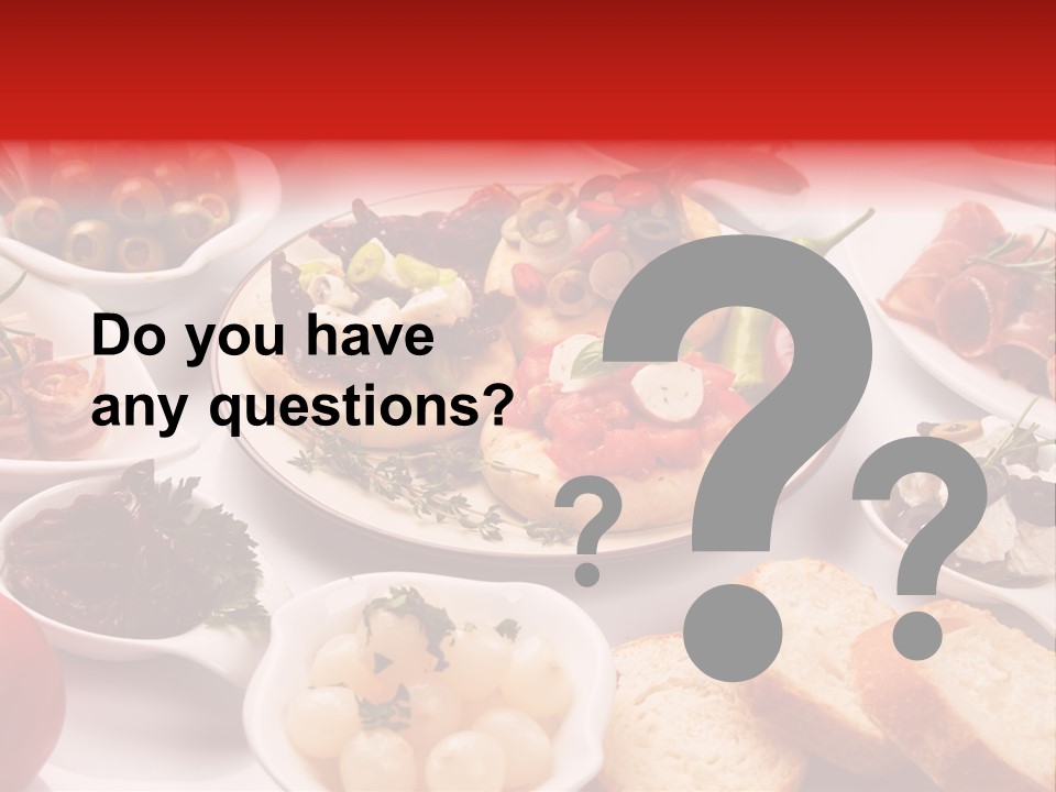 Nobody Party Food Snack PowerPoint Template