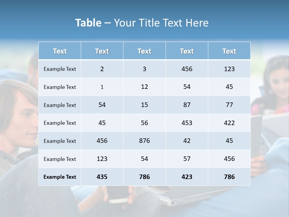 Looking Teens Working PowerPoint Template