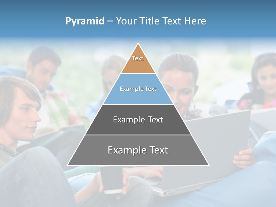 Looking Teens Working PowerPoint Template