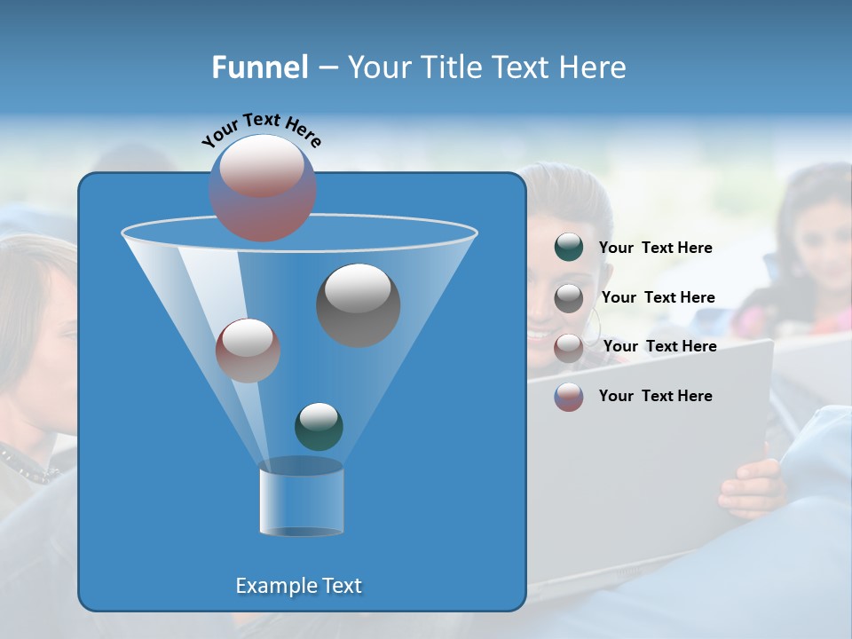Looking Teens Working PowerPoint Template