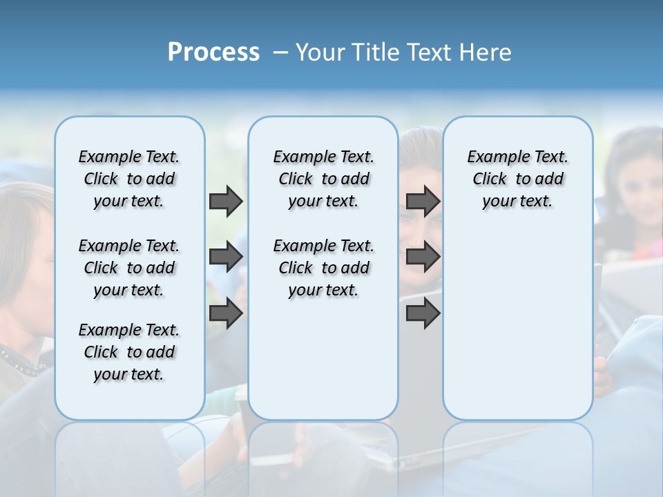 Looking Teens Working PowerPoint Template