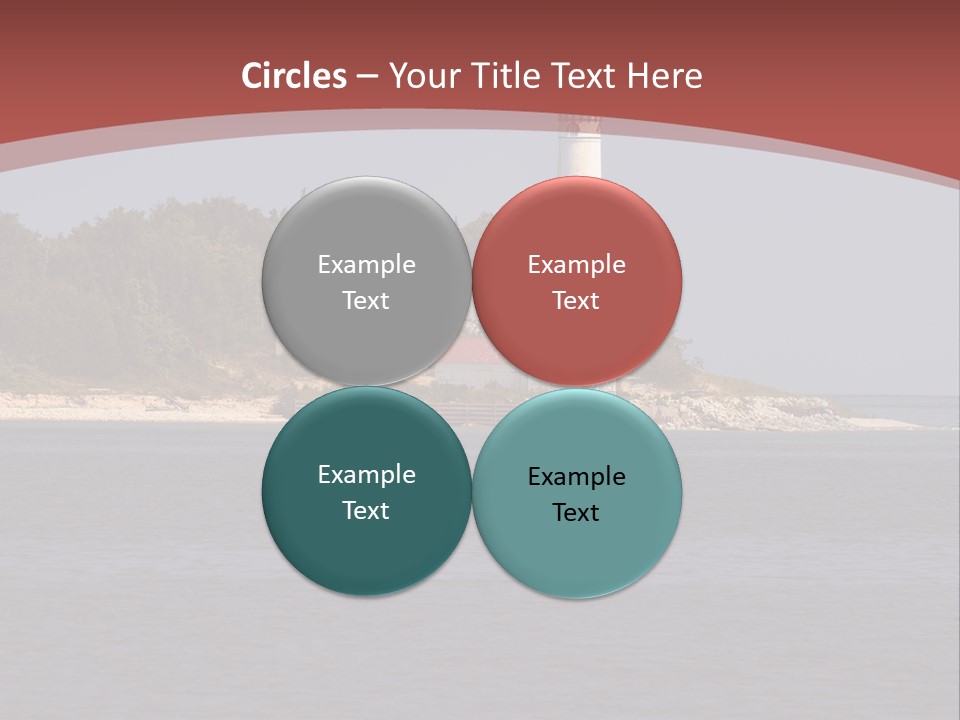 Sky Sleeping Bear Dunes Scenic PowerPoint Template