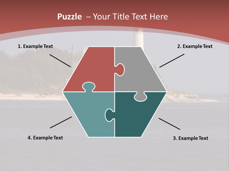 Sky Sleeping Bear Dunes Scenic PowerPoint Template