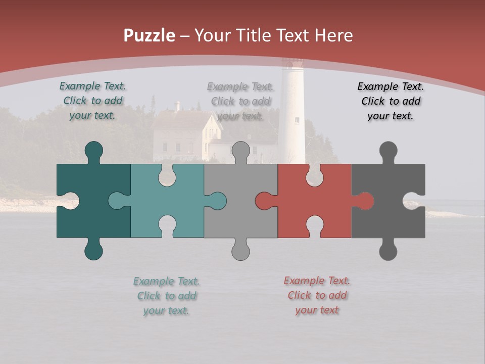 Sky Sleeping Bear Dunes Scenic PowerPoint Template