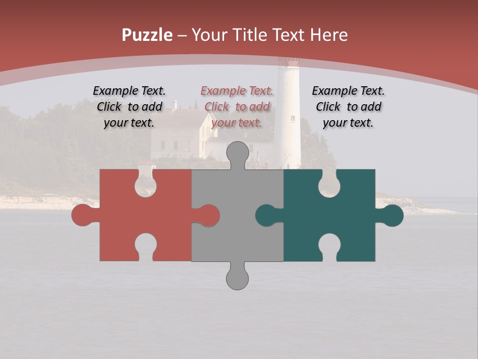 Sky Sleeping Bear Dunes Scenic PowerPoint Template