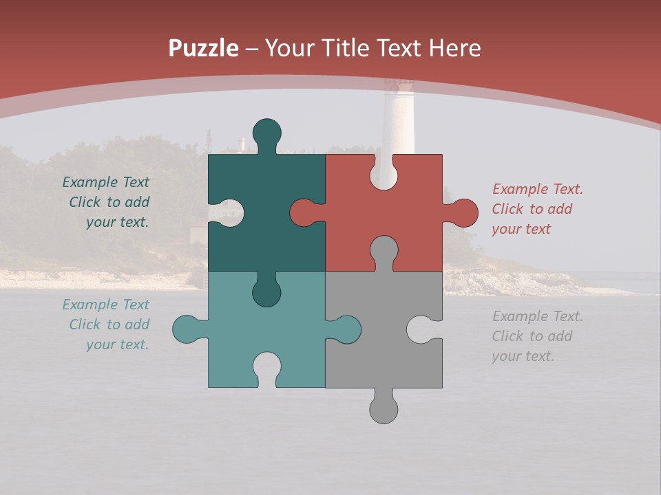 Sky Sleeping Bear Dunes Scenic PowerPoint Template