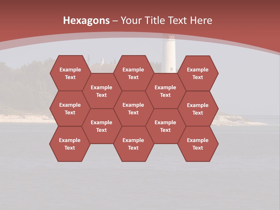 Sky Sleeping Bear Dunes Scenic PowerPoint Template