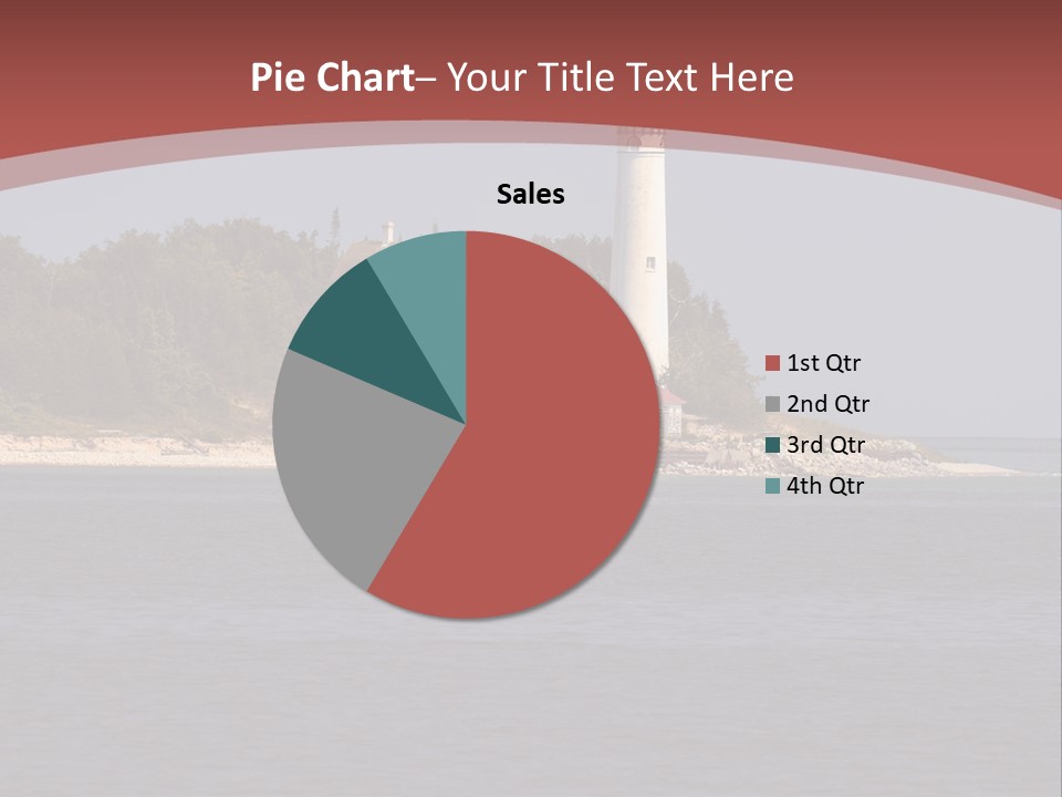 Sky Sleeping Bear Dunes Scenic PowerPoint Template