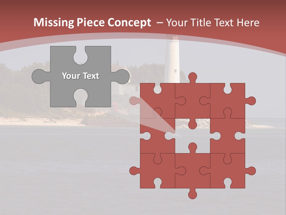 Sky Sleeping Bear Dunes Scenic PowerPoint Template