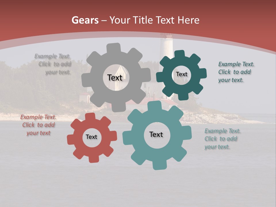 Sky Sleeping Bear Dunes Scenic PowerPoint Template