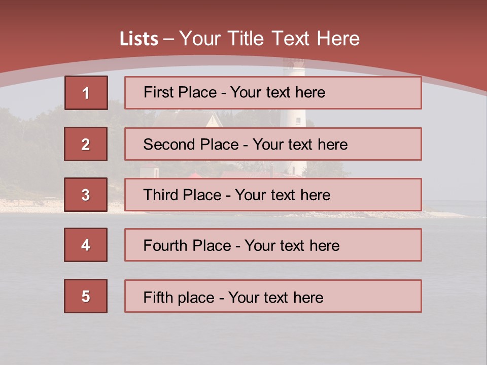 Sky Sleeping Bear Dunes Scenic PowerPoint Template