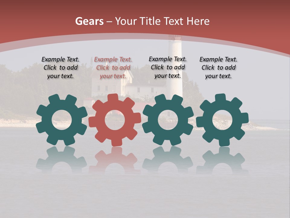 Sky Sleeping Bear Dunes Scenic PowerPoint Template