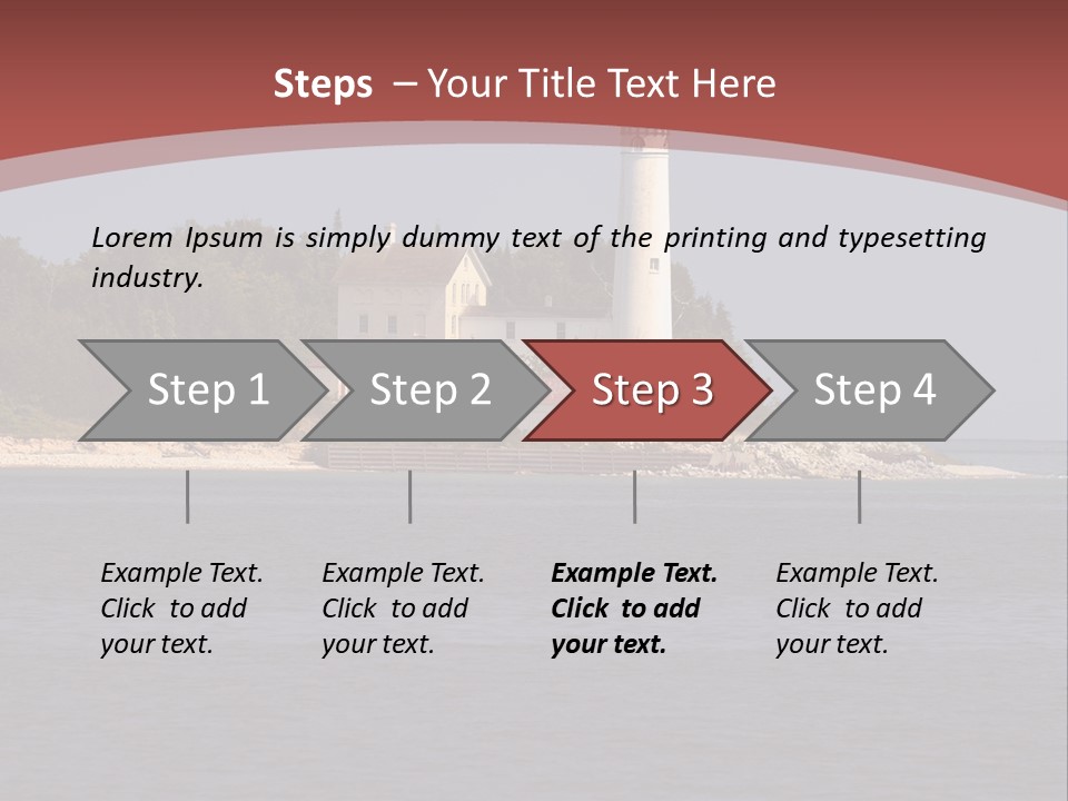Sky Sleeping Bear Dunes Scenic PowerPoint Template