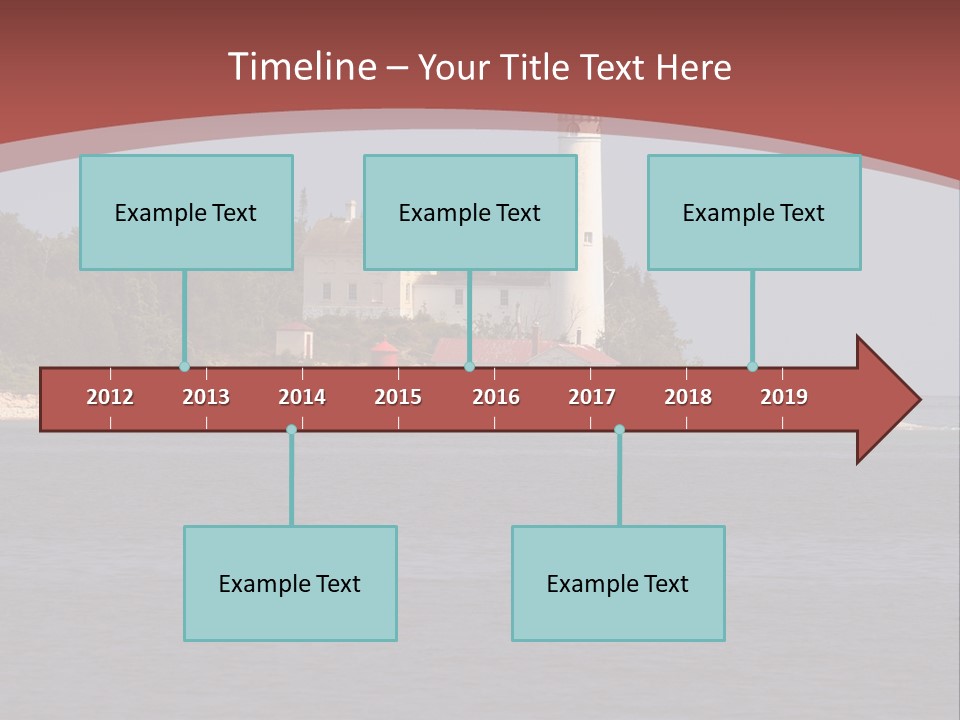 Sky Sleeping Bear Dunes Scenic PowerPoint Template